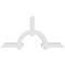 Ekena Millwork Ericson Architectural Grade PVC Gable Bracket, 60"W x 30"H x 4"D x 4"F, 12/12 Pitch GBP060X30X0404ERI00 - alternate 3